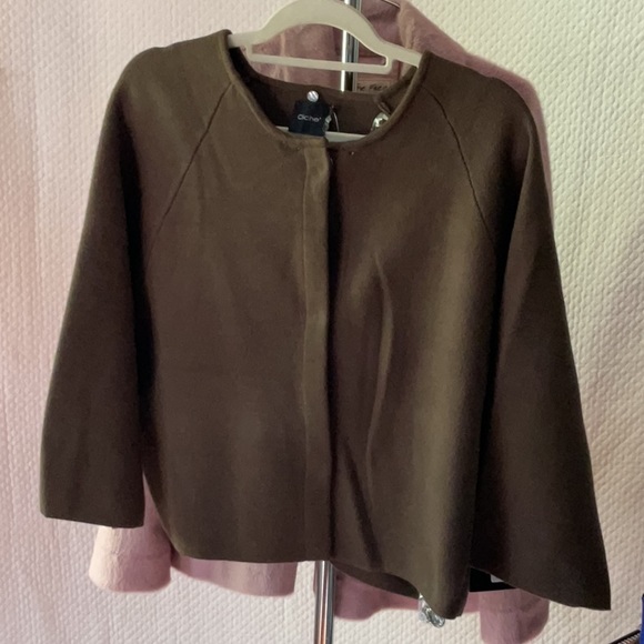 cliché brand jacket olive green 641391BC faux fur collar removable - Picture 3 of 11